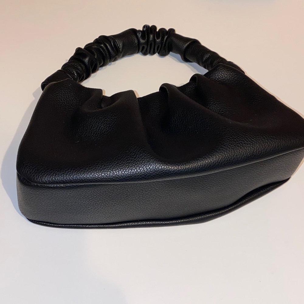 Windsor Black Ruched Handle Shoulder Bag - Picture 4 of 5